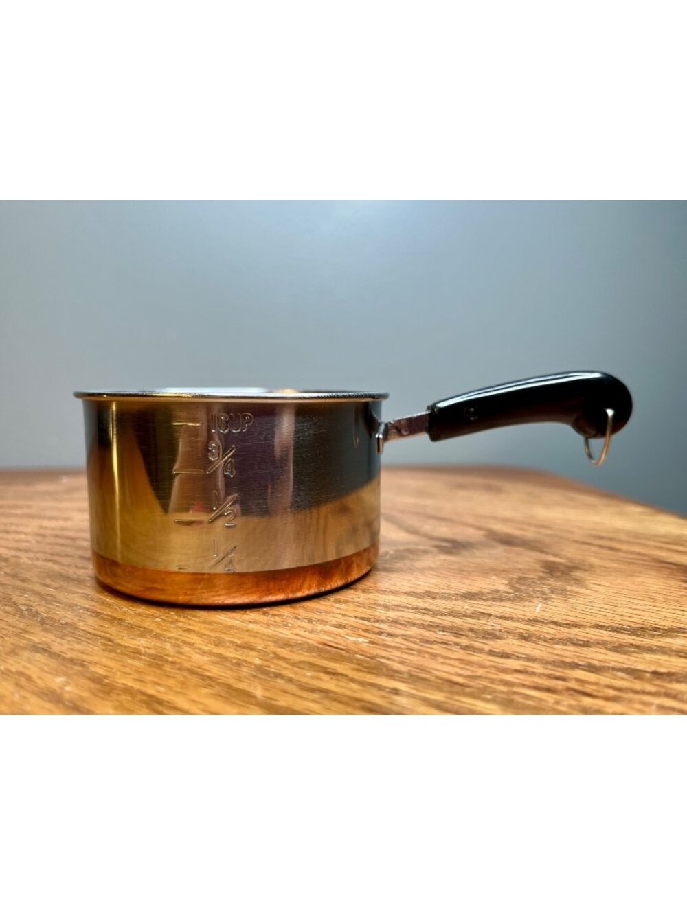 Vintage Revere Ware Copper Bottom Measuring Cup: 1-Cup Stainless Steel